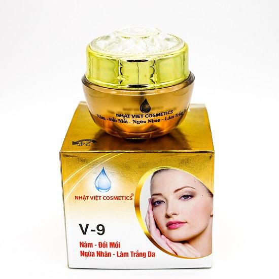 Kem Nhật Việt Ngọc Trai Đen - Sữa Ong Chúa - Nám - Đồi Mồi - Ngừa Nhăn - Làm Trắng Da V9 (10g)