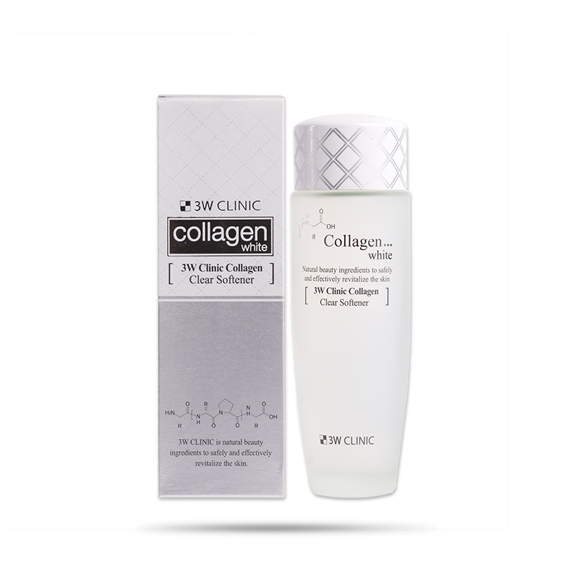Nước Hoa Hồng 3W CLINIC COLLAGEN WHITE CLEAR SOFTENER - Dưỡng Trắng Da Collagen 150ML 2