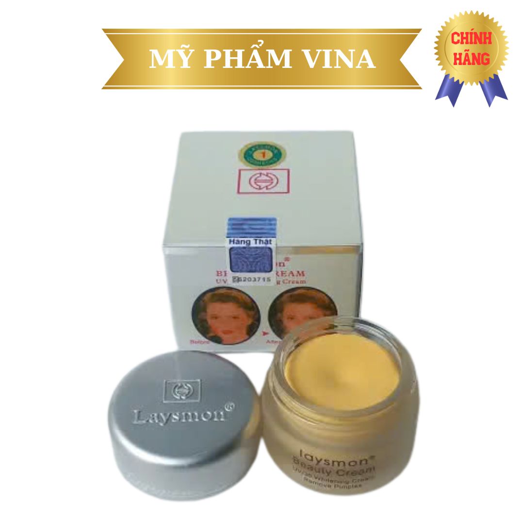 Kem dưỡng da LAYSMON Beauty cream UV/30 whitening cream 15gr 2