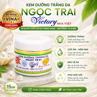  Kem Dưỡng Trắng Da Ngọc Trai Victory (Hoa Việt) 15GR