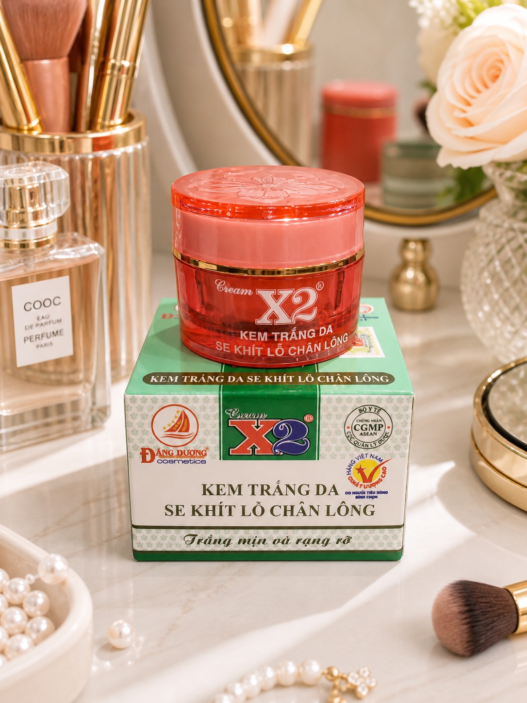 KEM X2 ĐĂNG DƯƠNG - KEM X2 TRẮNG DA SE KHÍT LỖ CHÂN LÔNG 8GR 1