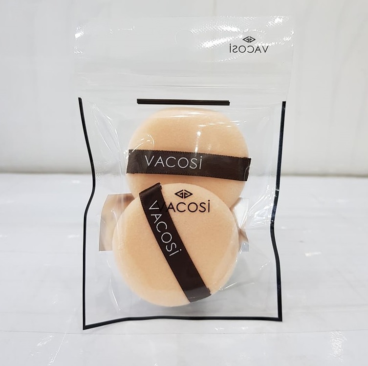BÔNG PHẤN KHÔ VACOSI SMALL ROUND PUFF BP01 - TRÒN NHỎ BỊCH 2 CÁI 2