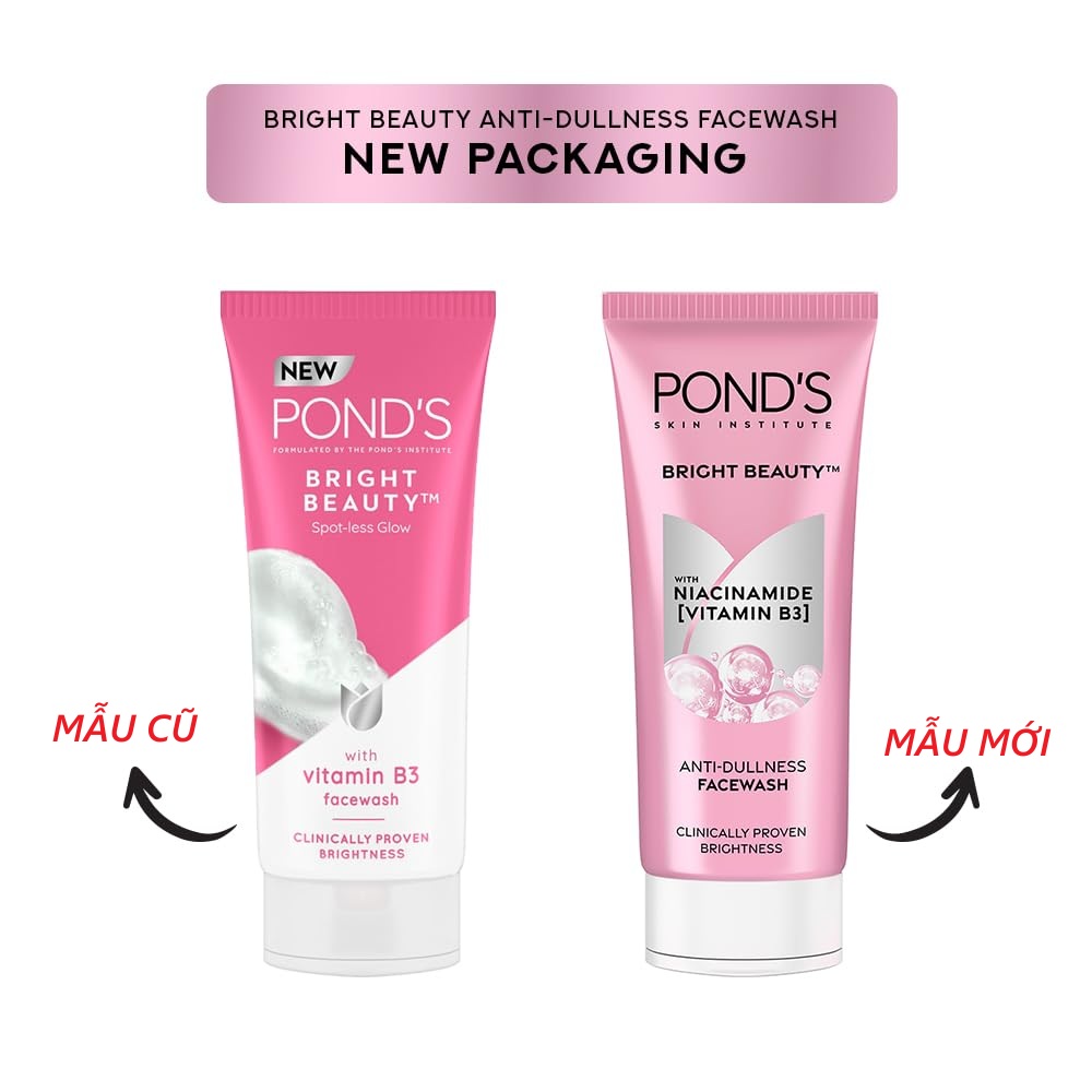 Sữa Rửa Mặt Pond\'S Bright Miracle Ultimate Clarity Niasorcinol 90gr - mẫu mới