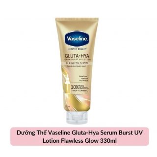 Dưỡng Thể Vaseline Gluta-Hya Serum Burst UV Lotion Flawless Glow 330ml - ban ngày 1
