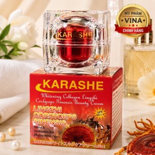 KEM KARASHE COLLAGEN LINH CHI, ĐÔNG TRÙNG HẠ THẢO 9 IN 1 CAO CẤP 25GR
