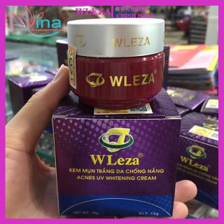 Kem WLeza ngừa mụn trắng da chống nắng 15g 2