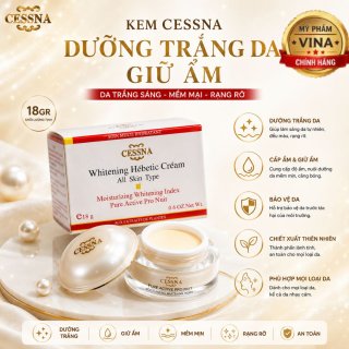 Kem CESSNA Dưỡng Trắng Da giữ Ẩm 18GR