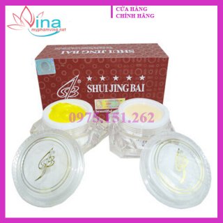KEM SẠCH NÁM, DƯỠNG TRẮNG DA CAO CẤP SHUI JING BAI -  BẠCH THỦY TINH (2IN 1) 1