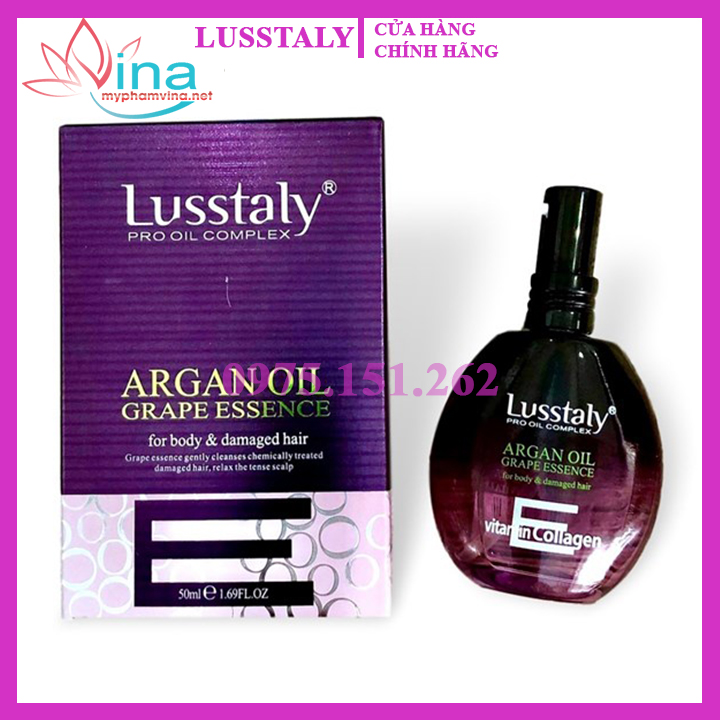 Tinh dầu dưỡng tóc Lusstaly Argan oil dành cho tóc khô hư tổn 50ml