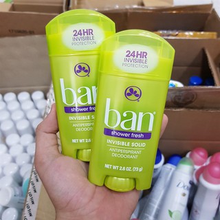 LĂN KHỬ MÙI BAN SHOWDER FRESH INVISIBLE SOLID 73gr