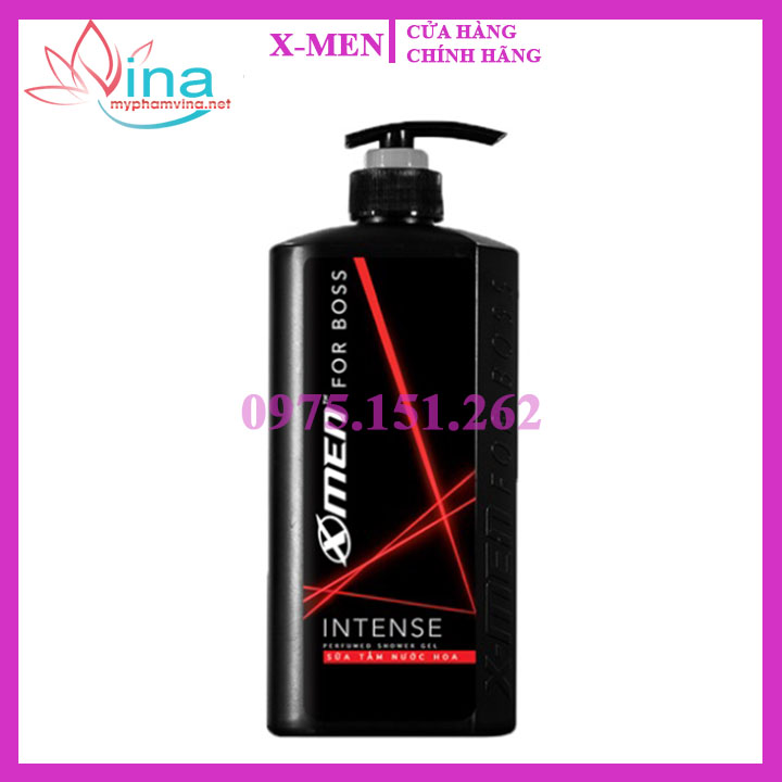 Sữa tắm nước hoa XMen For Boss Intense 650g - Mùi hương trầm đầy nội lực