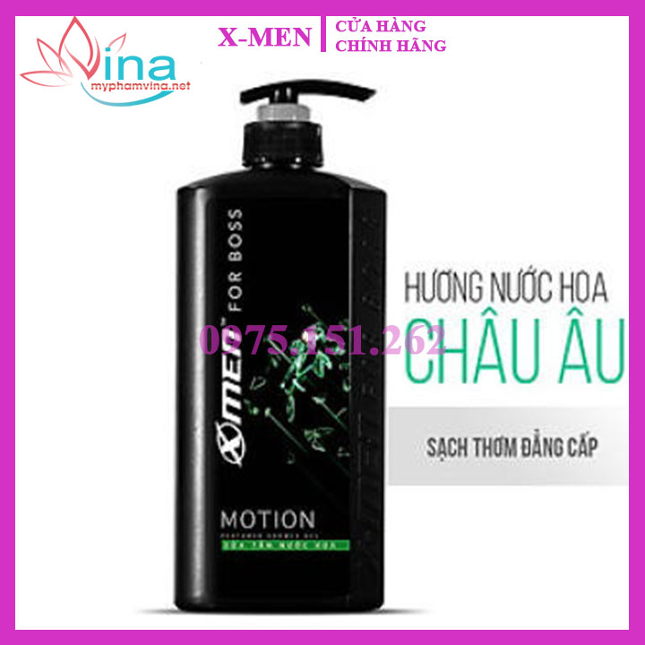 Sữa tắm Nước hoa XMen For Boss Motion 650g - Mùi hương năng động phóng khoáng