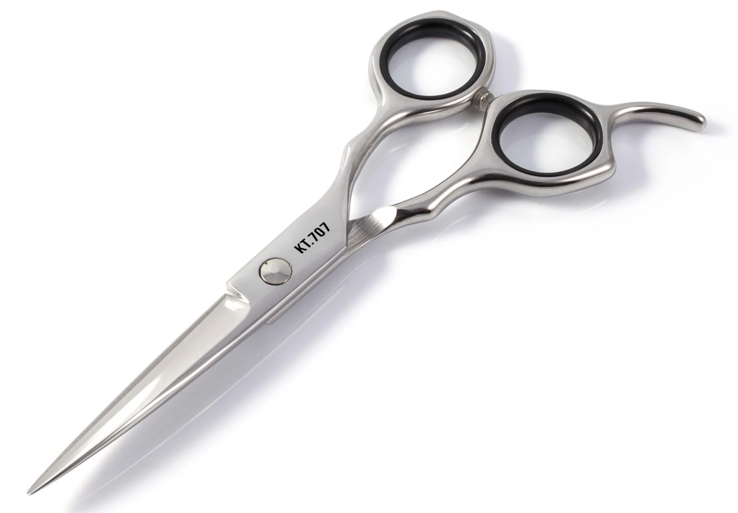 Kéo cắt tóc Kềm Nghĩa KT.707 - lưỡi ngắn kèm đệm cao su 2