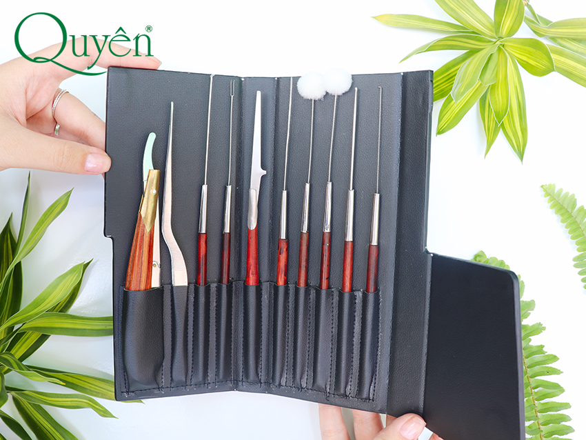 Bộ Lấy Ráy Tai Quyên Bao Da Cao Cấp 10 Món 2