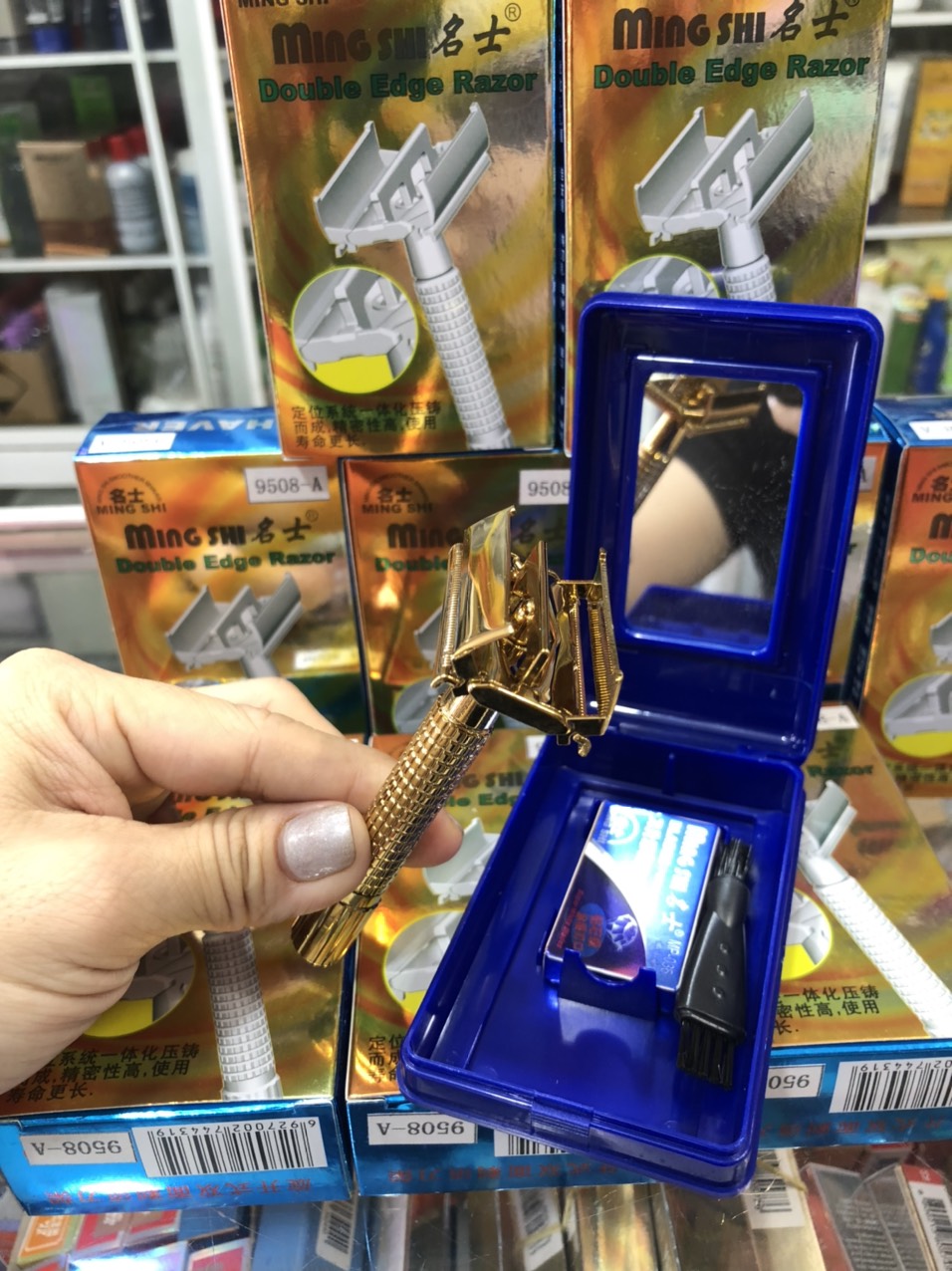 Dao Cạo Râu Mingshi 9508 - Kiểu Xoay Mở Phiên Bản Nâng Cấp 1