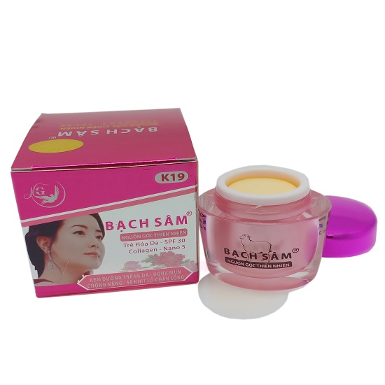 Kem Bạch Sâm dưỡng trắng ngừa mụn chống nắng se khít lỗ chân lông K1 (18g)