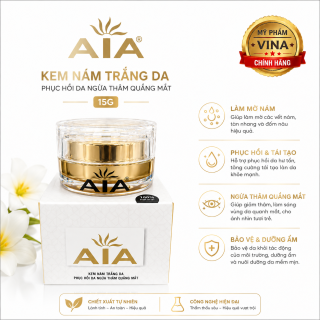 KEM AIA SẠCH NÁM TRẮNG DA PHỤC HỒI DA NGỪA THÂM QUẰNG MẮT 15GR