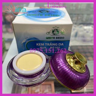 Kem White Seido sạch mụn trắng da mờ sẹo 6gr 1