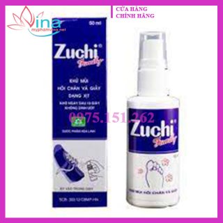 Khử Mùi Hôi Chân Và Giày Dạng Xịt Zuchi Family 50ml 2