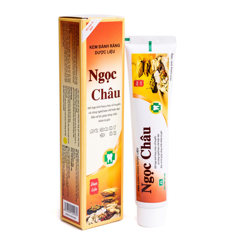 Kem Đánh Răng Dược Liệu Ngọc Châu 100GR 1