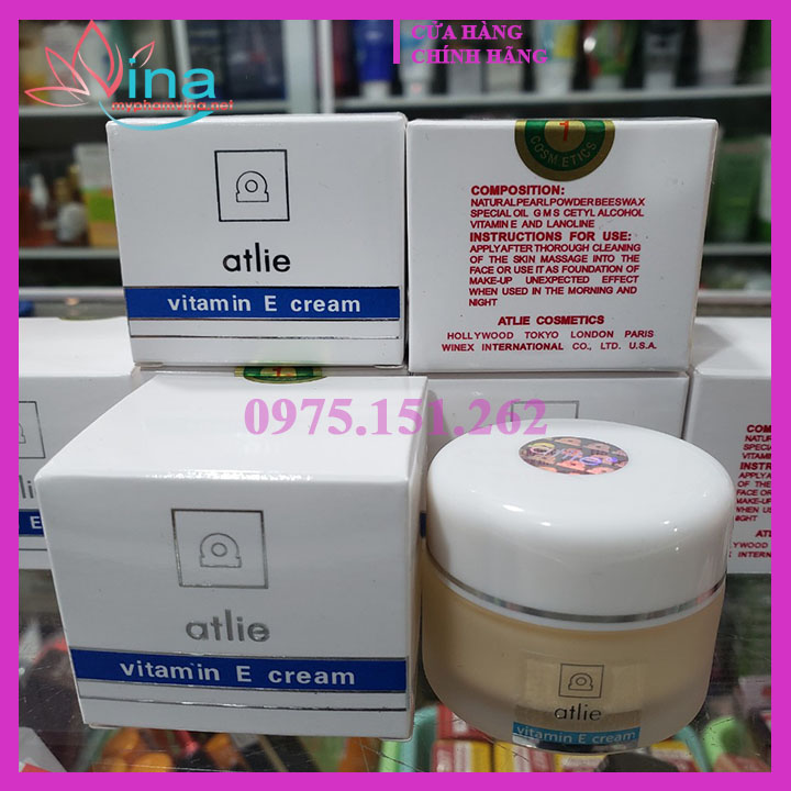Kem dưỡng trắng da, chống nắng UV 30 Atlie Vitamin E - 16g