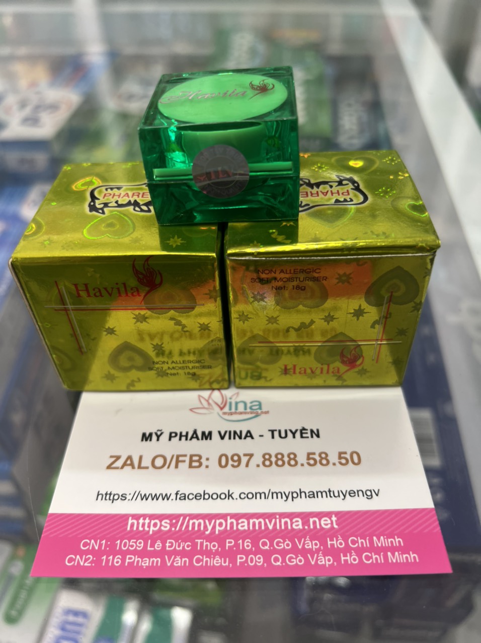 Kem chống dị ứng nhau thai cừu Pharex Havila 18g