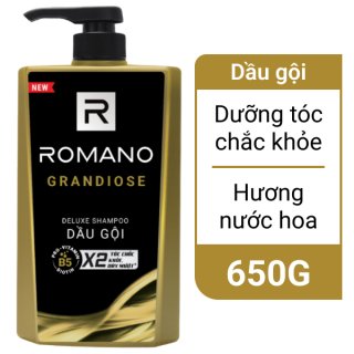 Dầu gội Romano Grandiose hương nước hoa 650g