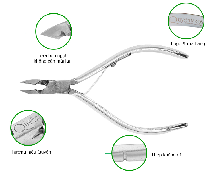 Kềm Cắt Móng Quyên M205 2