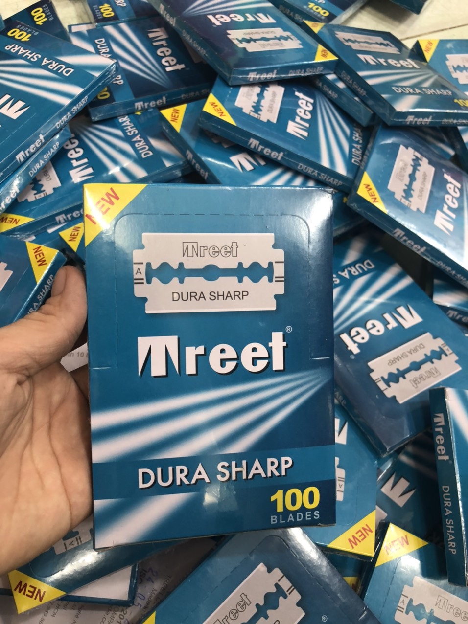 Lưỡi Dao Lam TREET Xanh - 100 LƯỠI Cao Cấp Chất Lượng 2