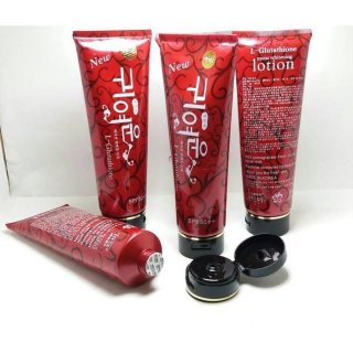 Kem Dưỡng Trắng Da Toàn Thân L-GLUTATHIONE SPF 50++ 300gr Hàn Quốc (màu đỏ) 2