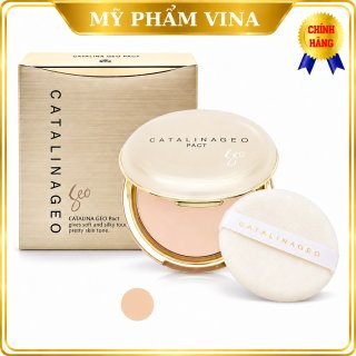 Phấn Phủ Geo Lamy Catalina Geo Pact Hộp Màu Vàng Hàn Quốc