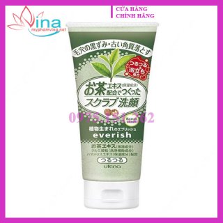 Sữa Rửa Mặt Utena Everish Green Tea Scrub Wash Tẩy Tế Bào Chết 135ML - NHẬT BẢN 2