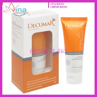 GEL RỬA MẶT NGỪA MỤN DECUMAR 50G 1