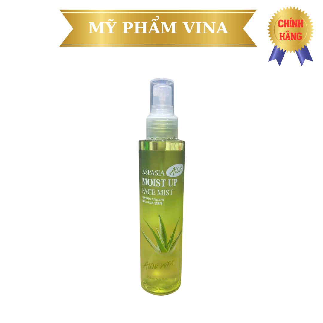 Xịt Khoáng Lô Hội Aspasia Moist Up Face Mist 150ml (màu xanh lá) 1