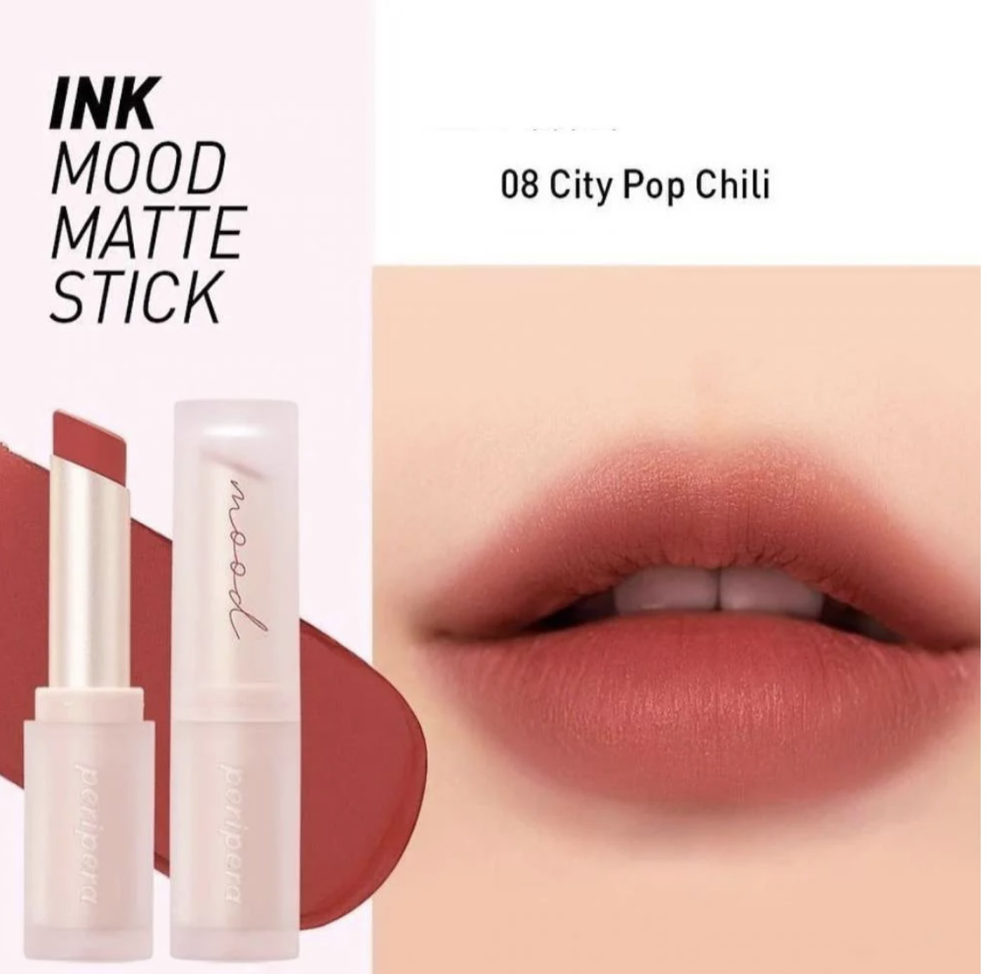 Son lì peripera ink mood matte stick - 08 city pop chili 1
