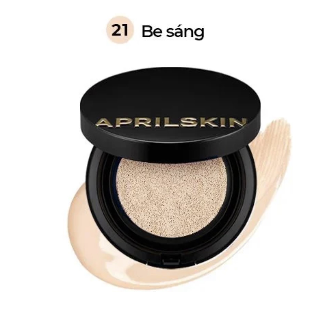 Phấn Nước April Skin Black Magic Snow Cushion - #21 Light Beige: cho tông da trắng sáng. 2