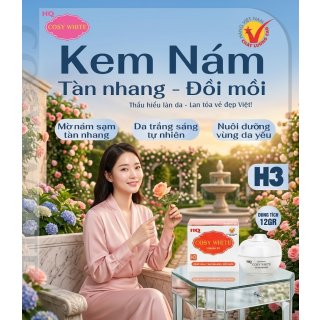 Kem HQ Cosy White H3 Nám Tàn Nhang Đồi Mồi 12gr 1