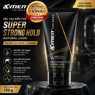 Gel tạo kiểu tóc XMen For Boss Super Strong Hold Natural Look 150gr