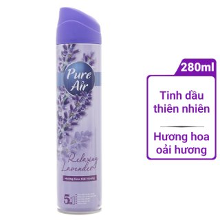 Xịt phòng Pure Air Hương hoa oải hương 280ml