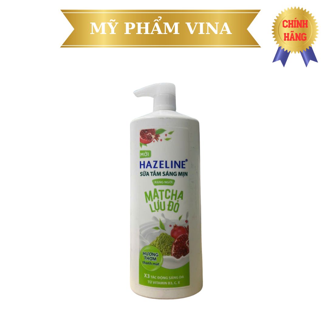Sữa Tắm Hazeline Sáng Mịn Rạng Ngời Matcha & Lựu Đỏ 1kg
