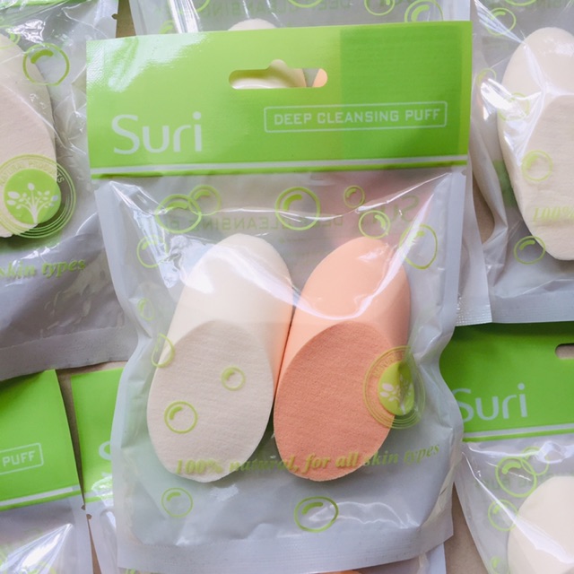Bông phấn tán kem nền dạng xúc xích SURI (2 cái/ gói) 1