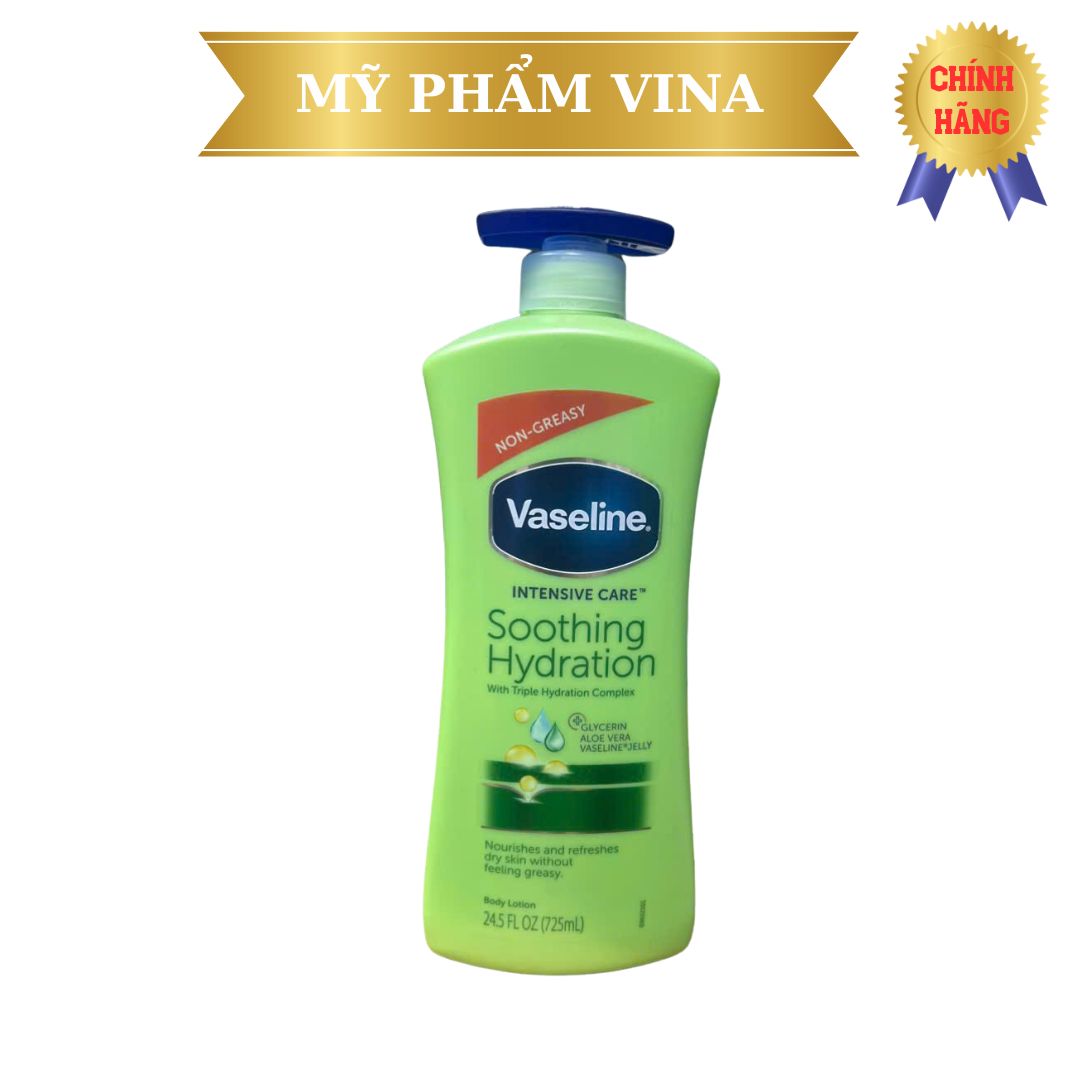 Sữa dưỡng thể dưỡng ẩm Vaseline Total Moisture 725ML