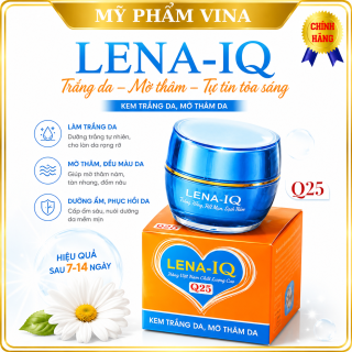 Kem Dưỡng Trắng LENA IQ Q25 - Giảm Thâm, Phục Hồi, Tái Tạo Da, Mờ Nhăn Quầng Mắt 18g