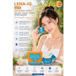 Kem Dưỡng Trắng LENA IQ Q25 - Giảm Thâm, Phục Hồi, Tái Tạo Da, Mờ Nhăn Quầng Mắt 18g