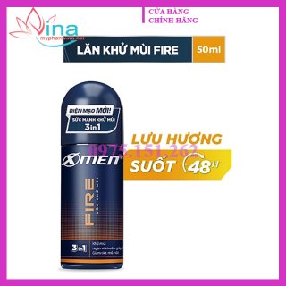 Lăn khử mùi XMen Fire mẫu mới 50ml 2