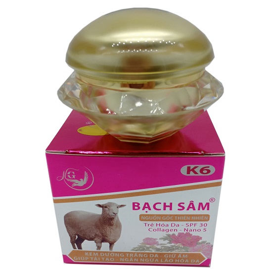 Kem Bạch Sâm Dưỡng Trắng - Giữ Ẩm - Tái Tạo Ngăn Ngừa Lão Hóa 25g (K6)