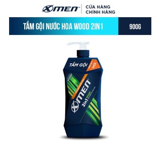 Tắm Gội Nước Hoa XMen Wood 2in1 Thơm Lâu Sạch Sâu 650g 2
