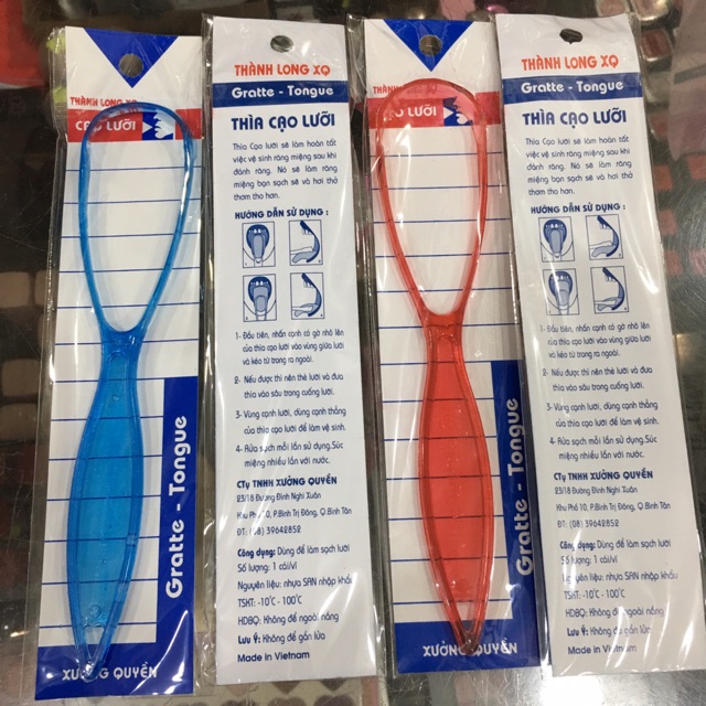 Dụng cụ cạo lưỡi bằng nhựa nhỏ gọn tiện lợi 2