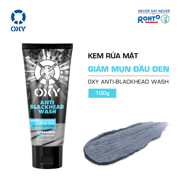 KEM RỬA MẶT OXY ANTI-BLACKHEAD WASH THAN CẤU TRÚC SIÊU VI GIẢM MỤN ĐẦU ĐEN 100ml