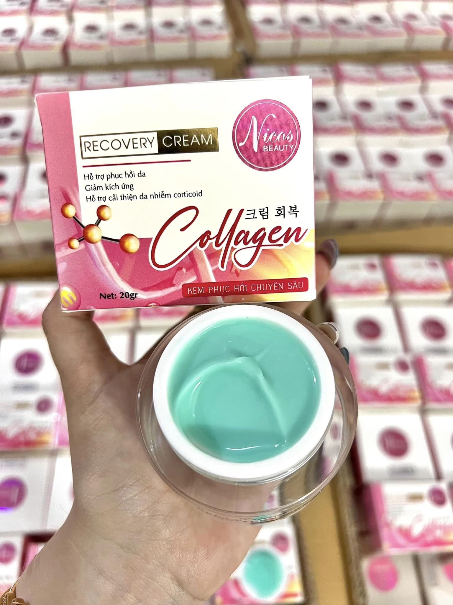 Kem Face Collagen Phục Hồi Da Chuyên Sâu Nicos Beauty Recovery Cream